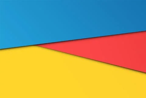 Realistic colorful sheets of papers, vector illustration. Stock Illustration