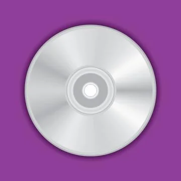 Realistic compact CD, DVD disc vector illustration Stock Illustration