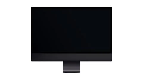 Realistic computer screen mockup. Computer display isolated. Desktop modern Illustrazione stock