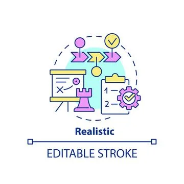 Realistic concept icon Stock-Illustration