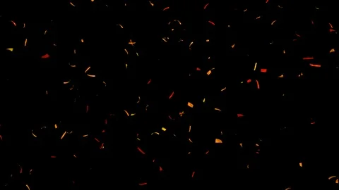 Realistic Confetti Falling With Alpha Ch... | Stock Video | Pond5