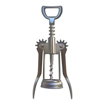 Realistic corkscrew. Stock Illustration