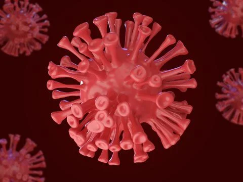Realistic coronavirus background 3d Stock Illustration