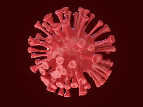 Realistic coronavirus background 3d Stock Illustration