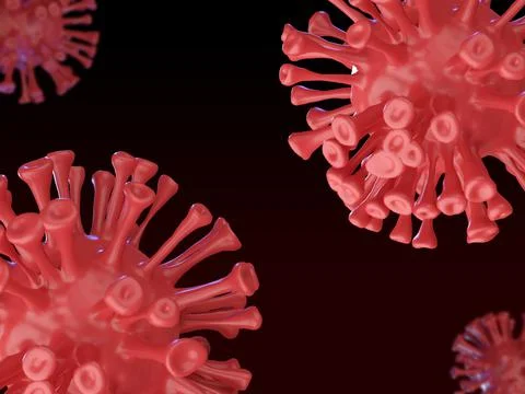 Realistic coronavirus background 3d Stock Illustration