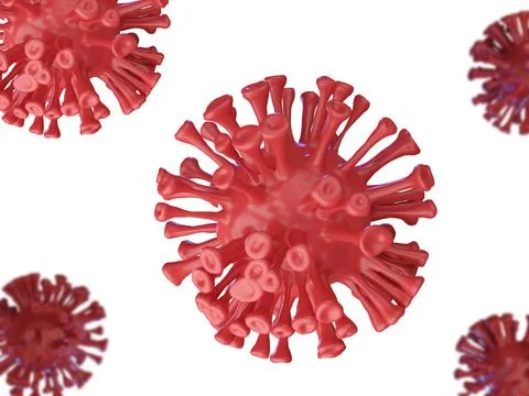 Realistic coronavirus background 3d Stock Illustration