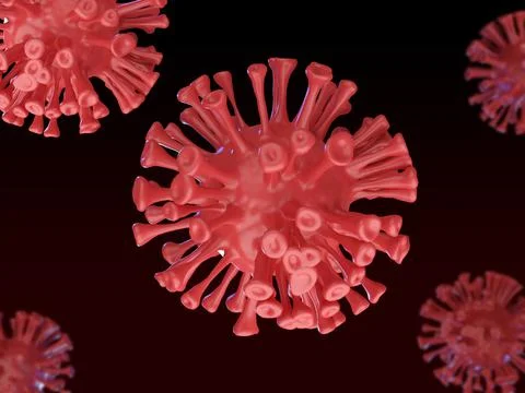 Realistic coronavirus background 3d Stock Illustration
