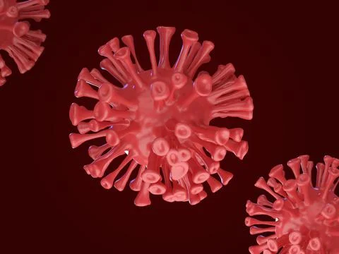 Realistic coronavirus background 3d Stock Illustration