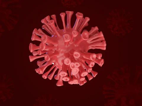 Realistic coronavirus background 3d Stock Illustration