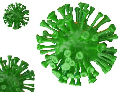 Realistic coronavirus background 3d Stock Illustration