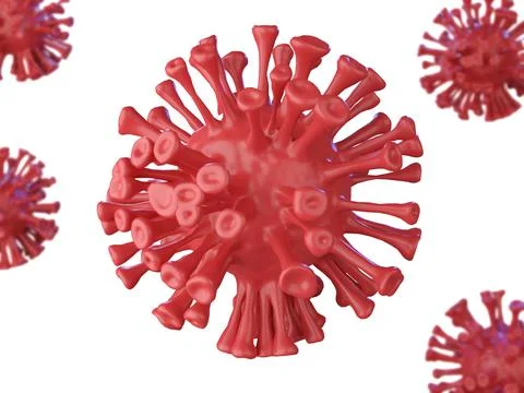 Realistic coronavirus background 3d Stock Illustration