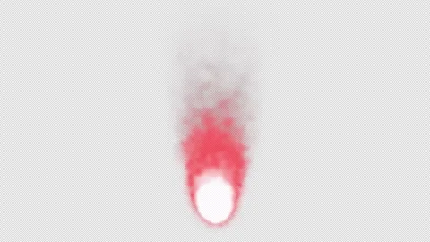 Realistic Crimson Red Fireball Flame 4K Loop Transparent Alpha Video stock 333098142