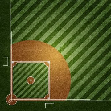 Realistic Denim texture of Baseball field element vector illustration design  Stock Illustration