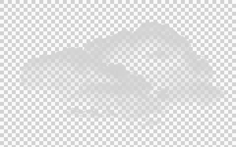 Realistic dense white cloud isolated on transparent background for design Illustration