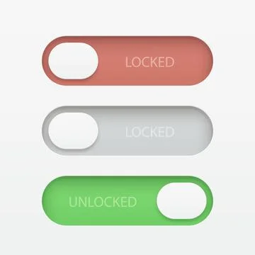 A realistic design digital lock in set Stock Illustration