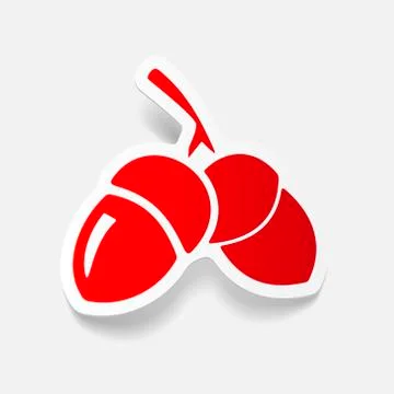 Realistic design element: acorns Stock Illustration