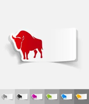 Realistic design element. aurochs Stock-Illustration