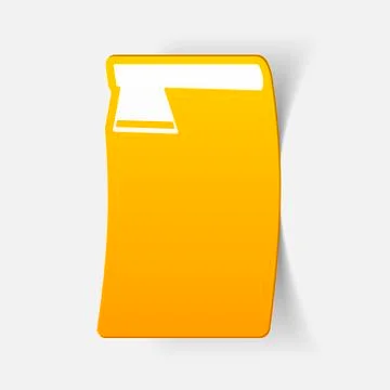 Realistic design element: axe Stock Illustration