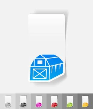 Realistic design element. barn Stock-Illustration