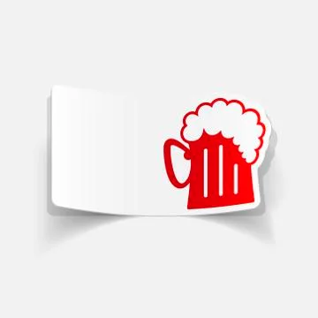 Realistic design element: beer Stock Illustration