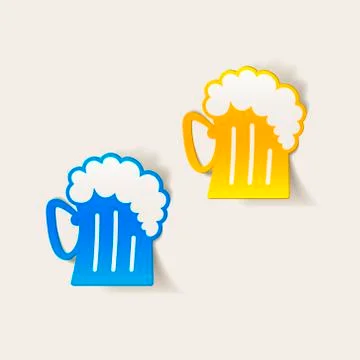 Realistic design element: beer Stock Illustration