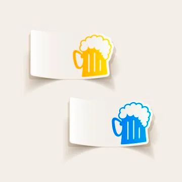 Realistic design element: beer Stock Illustration