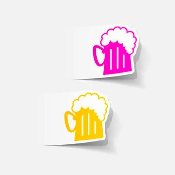 Realistic design element: beer Stock Illustration
