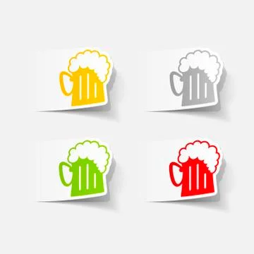 Realistic design element: beer Stock Illustration