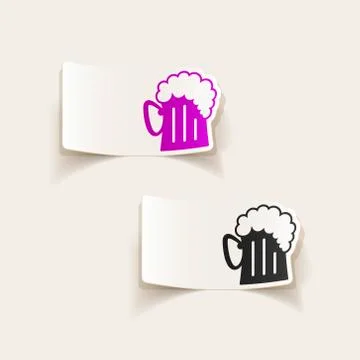 Realistic design element: beer Stock Illustration