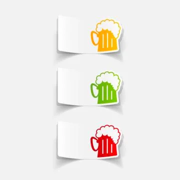 Realistic design element: beer Stock Illustration