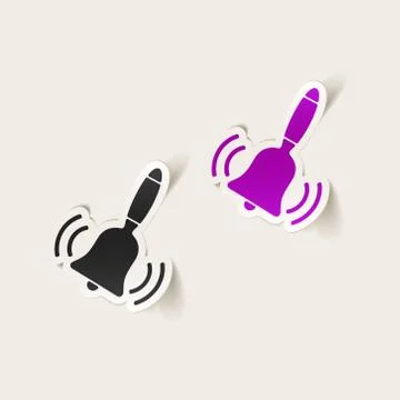 Realistic design element: bell Illustrazione stock