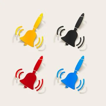 Realistic design element: bell Stock Illustration