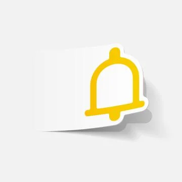 Realistic design element: bell Stock Illustration