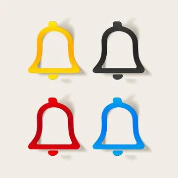 Realistic design element: bell Stock Illustration