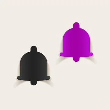 Realistic design element: bell Illustrazione stock