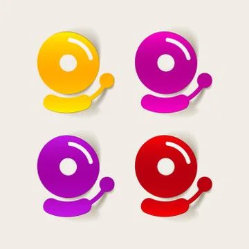 Realistic design element: bell Stock Illustration