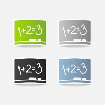 Realistic design element: board Stock Illustration