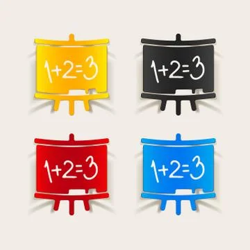 Realistic design element: board Stock Illustration