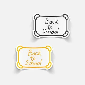 Realistic design element: board Stock Illustration