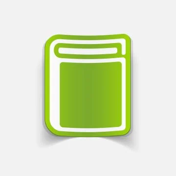 Realistic design element: book Stock Illustration