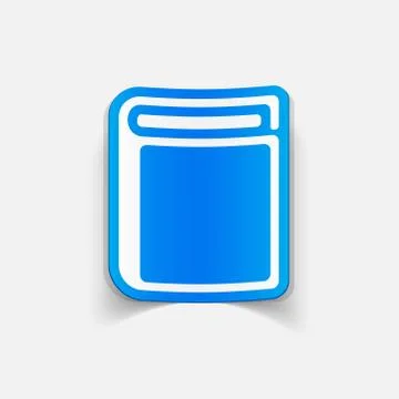 Realistic design element: book Stock Illustration