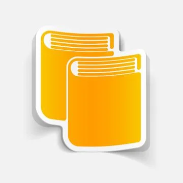 Realistic design element: book Stock Illustration