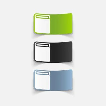 Realistic design element: book Stock Illustration