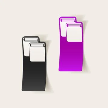 Realistic design element: book Stock Illustration