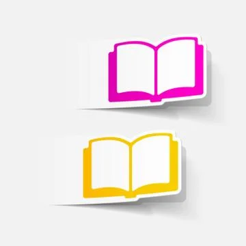 Realistic design element: book Stock Illustration