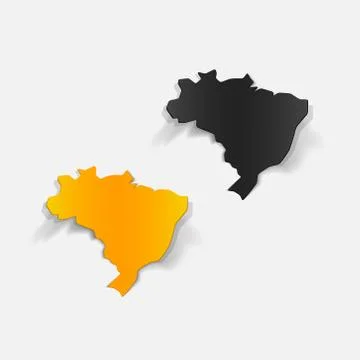 Realistic design element: brazil Stock Illustration