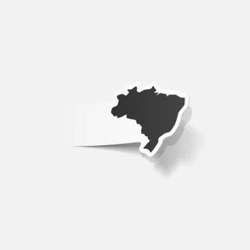 Realistic design element: brazil Stock Illustration