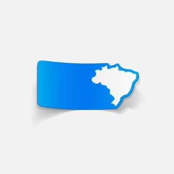 Realistic design element: brazil Stock Illustration