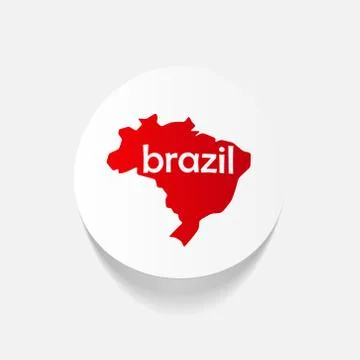 Realistic design element: brazil Stock Illustration