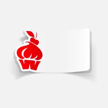 Realistic design element: cake Illustrazione stock